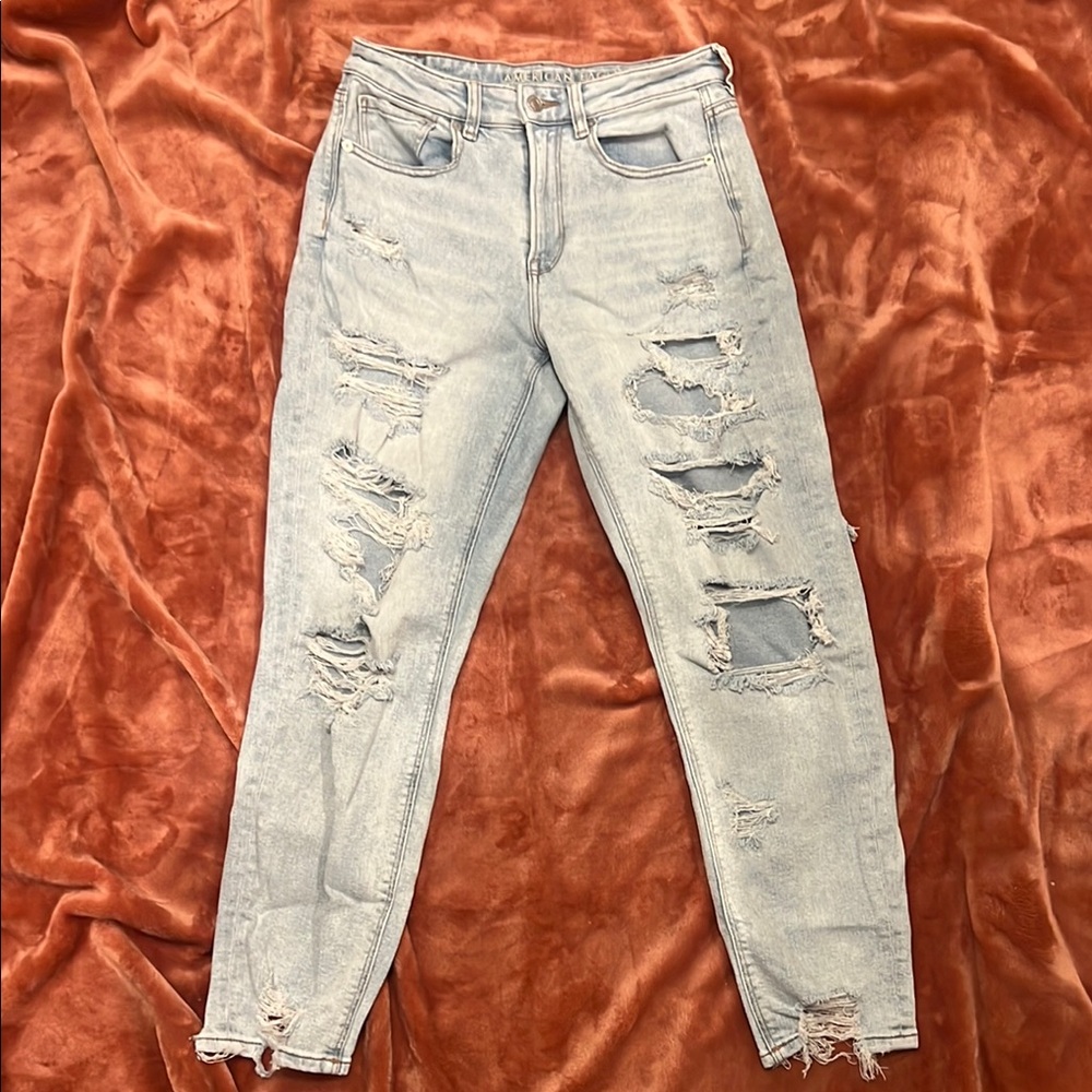 American Eagle Outfitters Distressed Mom Jeans